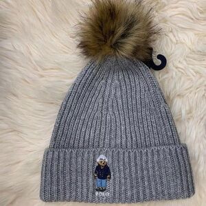 Polo Ralph Lauren grey hat with bear